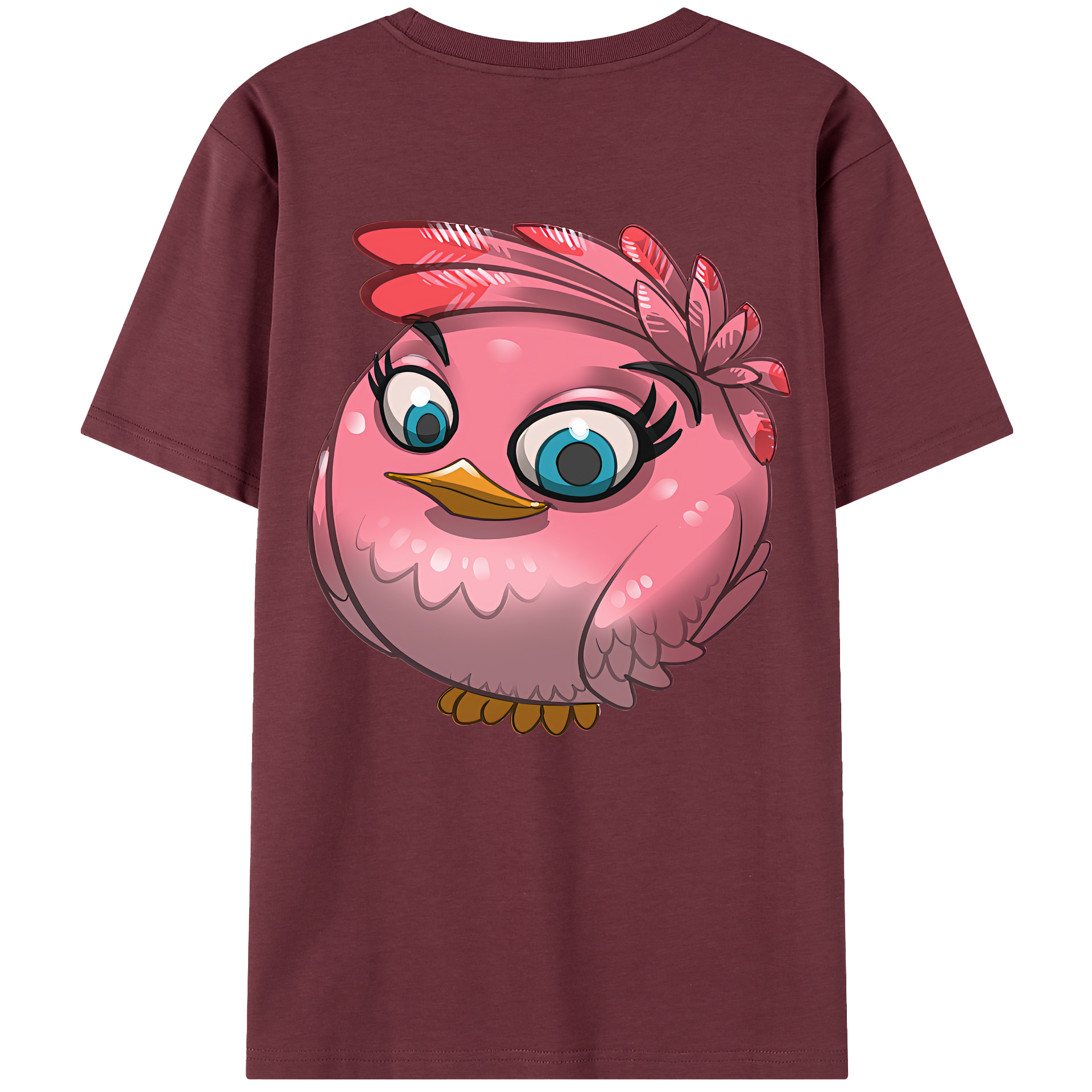 （画像用） Angry Birds アングリーバード 綿100％半袖Tシャツ（背面プリント）